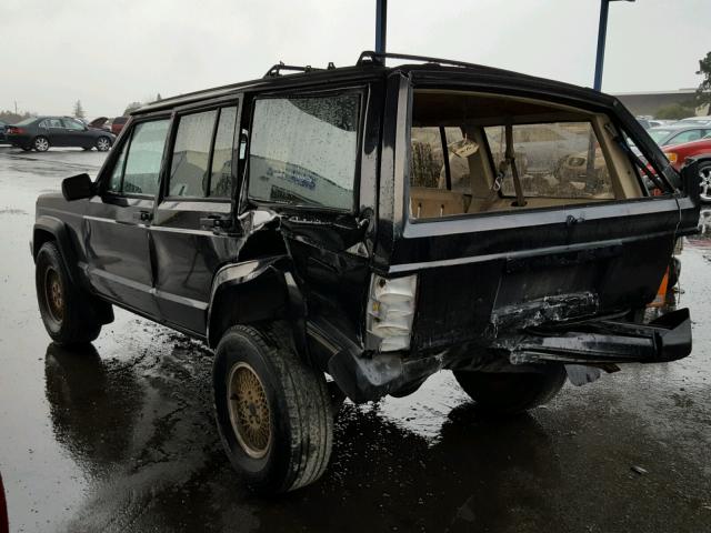 1J4FJ78L1LL257437 - 1990 JEEP CHEROKEE L BLACK photo 3