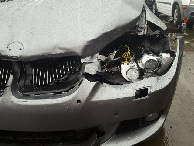 WBADX1C50BE570187 - 2011 BMW 335 IS GRAY photo 9