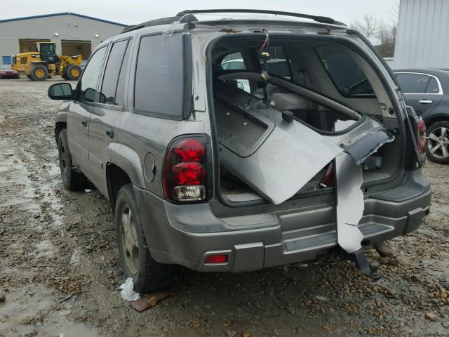 1GNDS13SX82201832 - 2008 CHEVROLET TRAILBLAZE GRAY photo 3