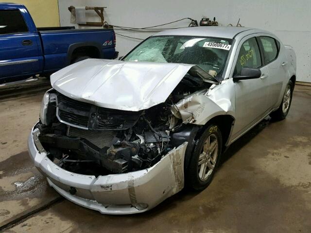 1B3LC56K68N650705 - 2008 DODGE AVENGER SX SILVER photo 2