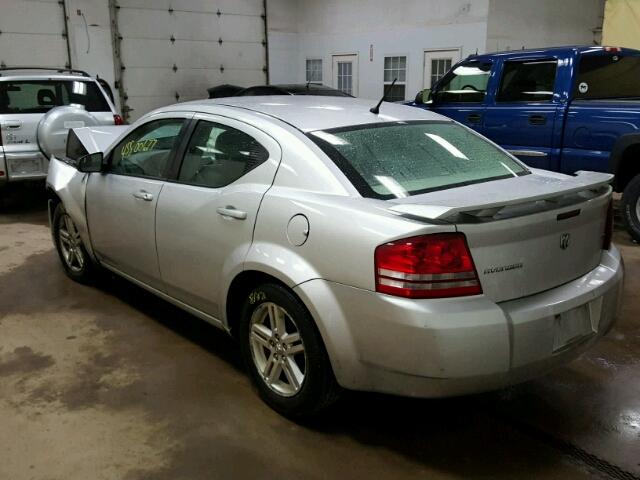 1B3LC56K68N650705 - 2008 DODGE AVENGER SX SILVER photo 3