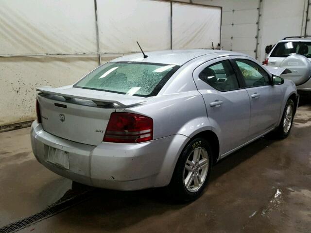 1B3LC56K68N650705 - 2008 DODGE AVENGER SX SILVER photo 4