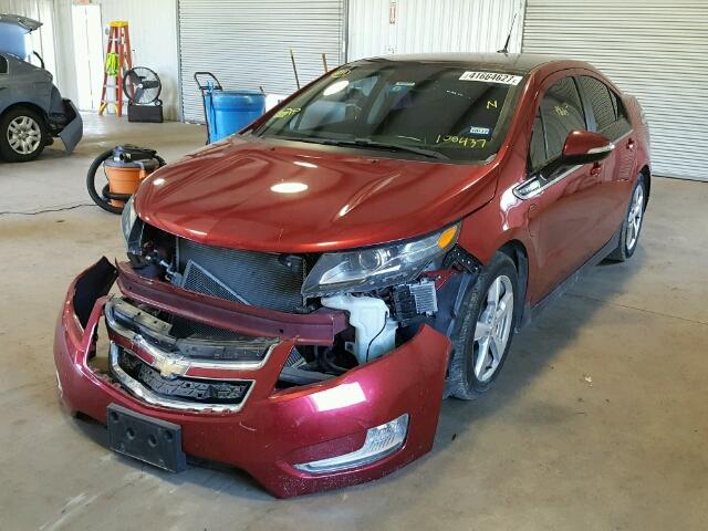 1G1RC6E49BU100437 - 2011 CHEVROLET VOLT RED photo 2