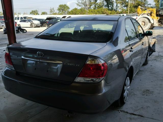 4T1BE32K35U517458 - 2005 TOYOTA CAMRY LE GRAY photo 4