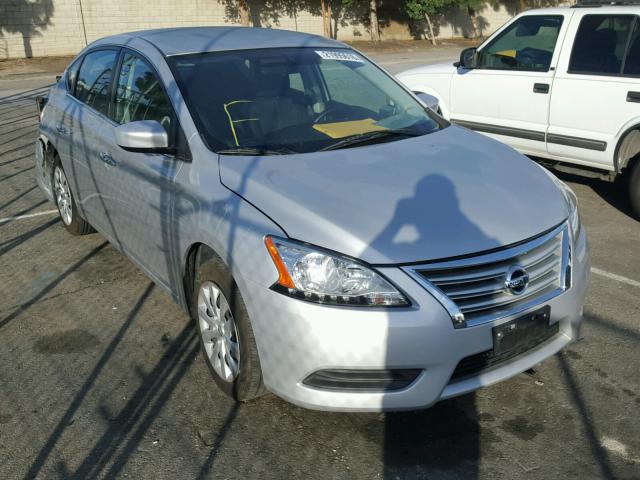 3N1AB7AP6FL656091 - 2015 NISSAN SENTRA S SILVER photo 1