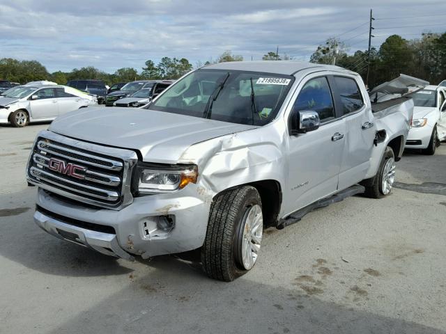 1GTG5DE37G1127035 - 2016 GMC CANYON SLT SILVER photo 2