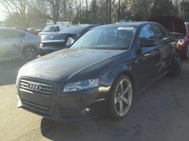 WAUKFAFL5CN007304 - 2012 AUDI A4 PRESTIG BLACK photo 2