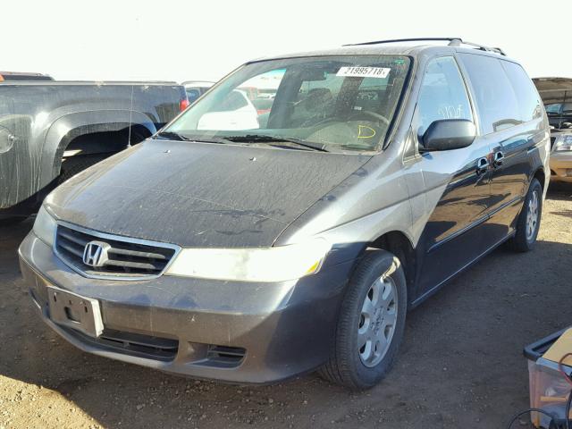 5FNRL188X4B139042 - 2004 HONDA ODYSSEY EX GRAY photo 2