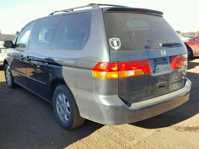 5FNRL188X4B139042 - 2004 HONDA ODYSSEY EX GRAY photo 3