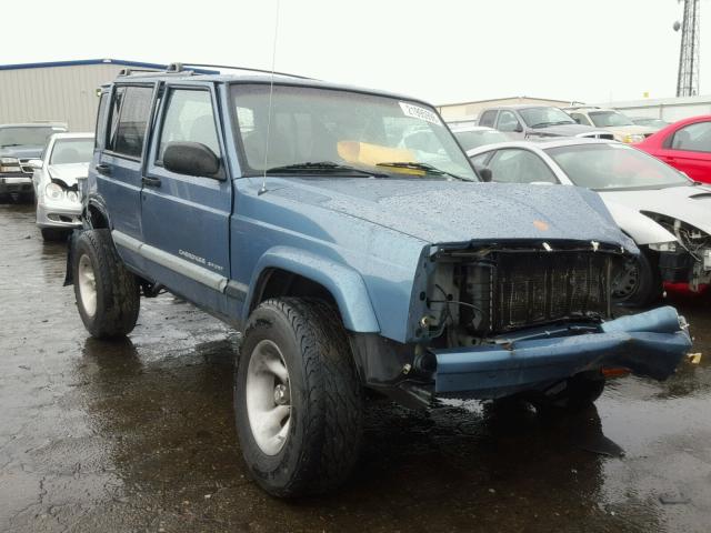 1J4FF68S4XL638272 - 1999 JEEP CHEROKEE S BLUE photo 1