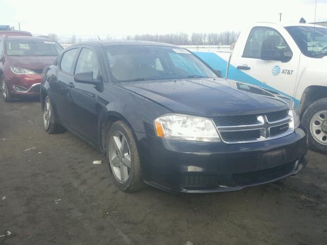 1C3CDZAB5EN202272 - 2014 DODGE AVENGER SE BLACK photo 1