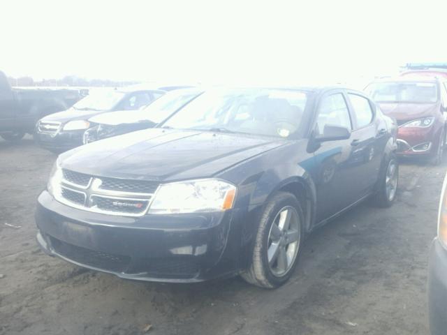 1C3CDZAB5EN202272 - 2014 DODGE AVENGER SE BLACK photo 2