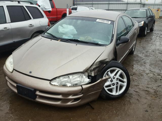 2B3HD46R4YH321827 - 2000 DODGE INTREPID GOLD photo 2