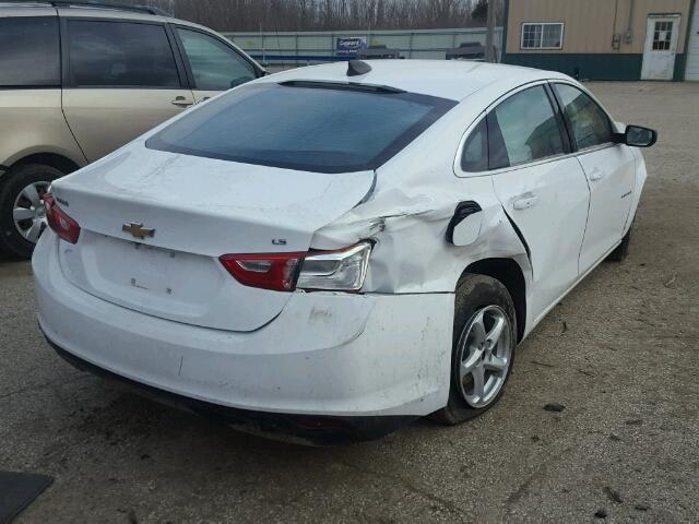 1G1ZB5ST7GF235923 - 2016 CHEVROLET MALIBU LS WHITE photo 4