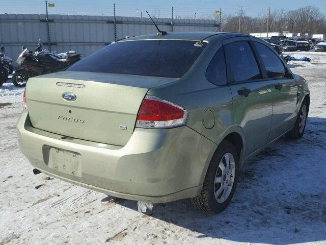 1FAHP35N78W140470 - 2008 FORD FOCUS SE GREEN photo 4