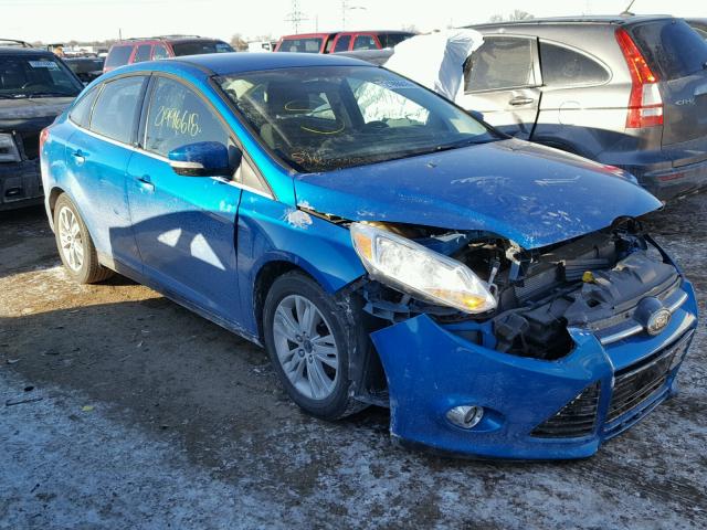 1FAHP3H28CL390828 - 2012 FORD FOCUS SEL TURQUOISE photo 1