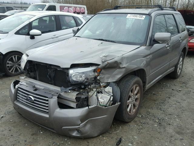 JF1SG65626H744493 - 2006 SUBARU FORESTER 2 GRAY photo 2