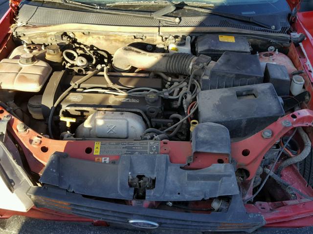 1FAFP34371W124900 - 2001 FORD FOCUS SE RED photo 7