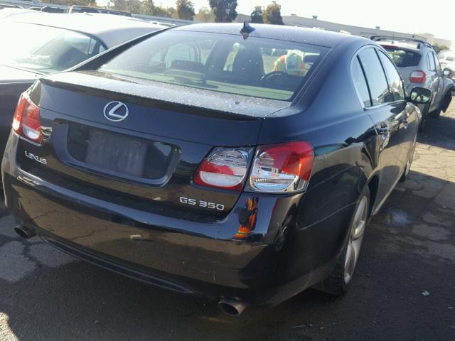 JTHBE96S970023549 - 2007 LEXUS GS 350 BLACK photo 4