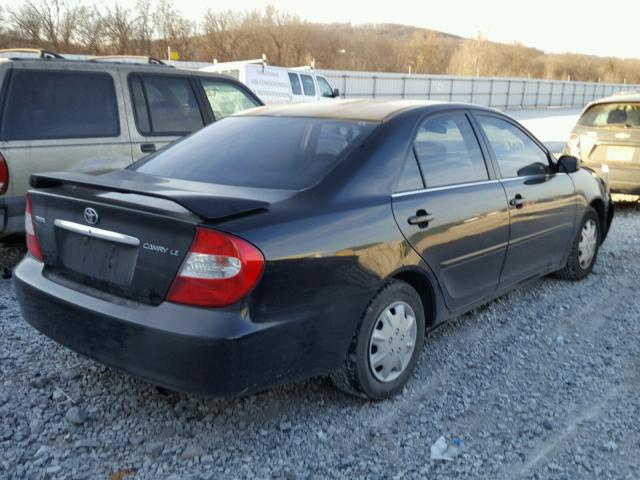 4T1BE32K72U566769 - 2002 TOYOTA CAMRY LE BLACK photo 4