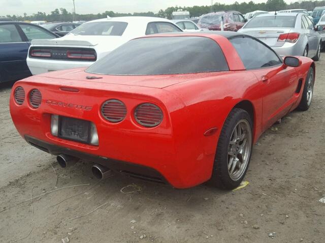 1G1YY22G715105665 - 2001 CHEVROLET CORVETTE RED photo 4