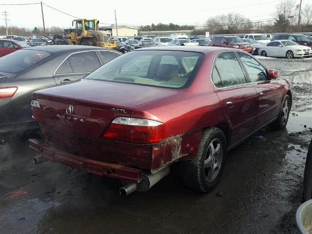 19UUA56653A039562 - 2003 ACURA 3.2TL MAROON photo 4