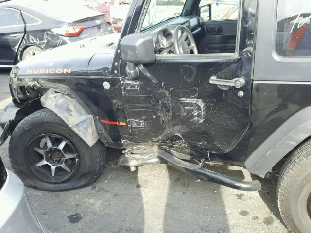 1J4GA64128L606700 - 2008 JEEP WRANGLER R BLACK photo 9