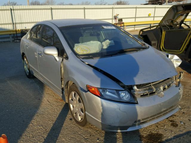 1HGFA16526L152919 - 2006 HONDA CIVIC LX SILVER photo 1