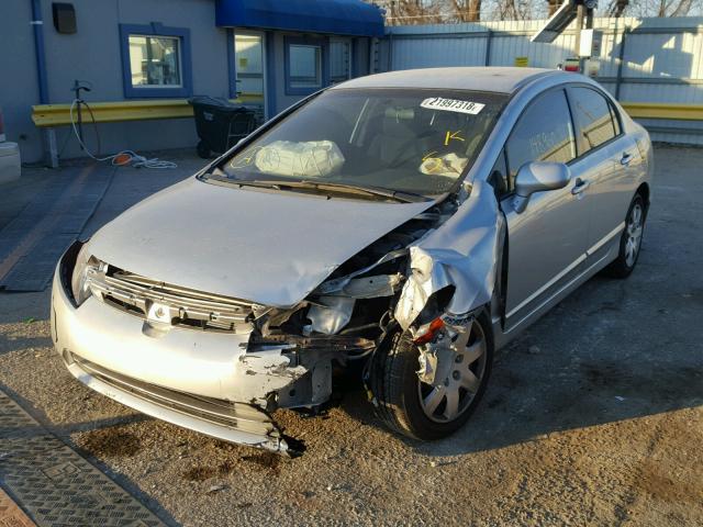 1HGFA16526L152919 - 2006 HONDA CIVIC LX SILVER photo 2