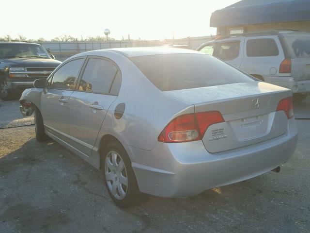 1HGFA16526L152919 - 2006 HONDA CIVIC LX SILVER photo 3