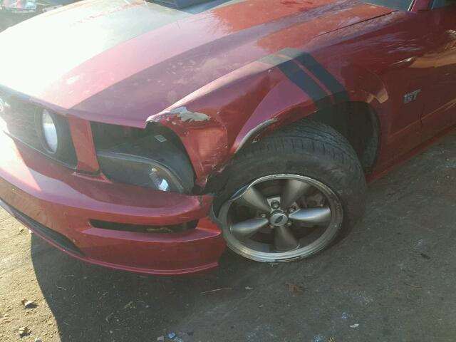 1ZVFT82H565112630 - 2006 FORD MUSTANG GT RED photo 9