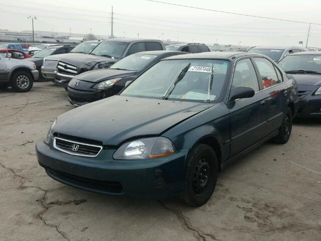 1HGEJ6505TL021302 - 1996 HONDA CIVIC LX GREEN photo 2