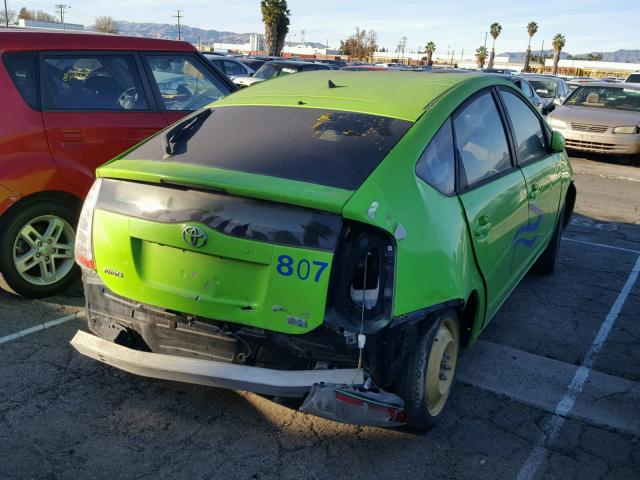 JTDKB20U973285159 - 2007 TOYOTA PRIUS GREEN photo 4