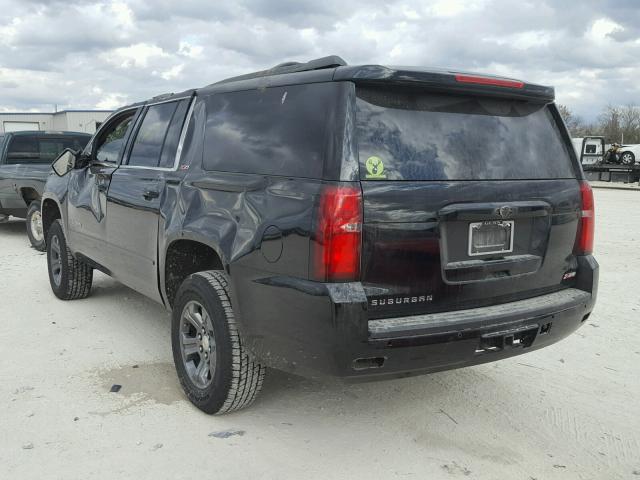 1GNSKHKCXGR172333 - 2016 CHEVROLET SUBURBAN K BLACK photo 3