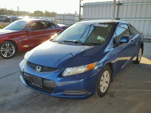 2HGFG3B56CH531236 - 2012 HONDA CIVIC LX BLUE photo 2