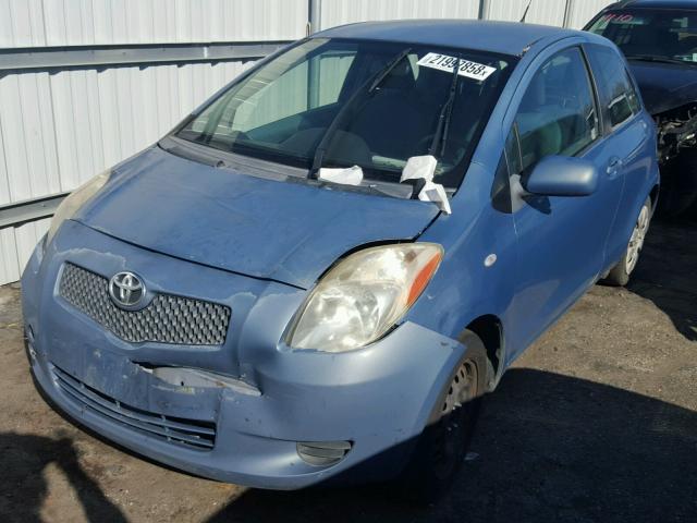 JTDJT923875102702 - 2007 TOYOTA YARIS BLUE photo 2