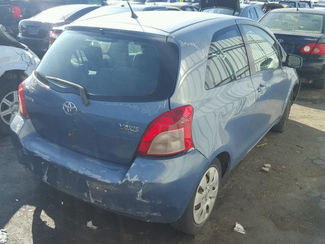 JTDJT923875102702 - 2007 TOYOTA YARIS BLUE photo 4