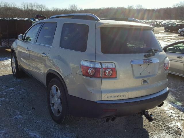 1GKER23788J223669 - 2008 GMC ACADIA SLT ოქროსფერი ფოტო 3