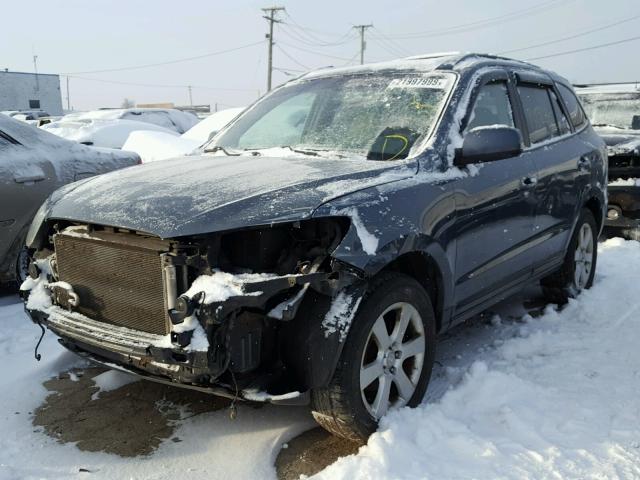 5NMSH13E27H028794 - 2007 HYUNDAI SANTA FE S BLUE photo 2