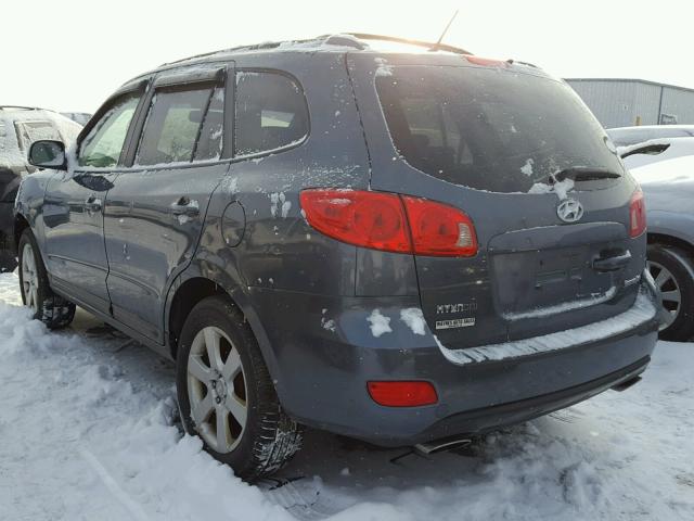 5NMSH13E27H028794 - 2007 HYUNDAI SANTA FE S BLUE photo 3