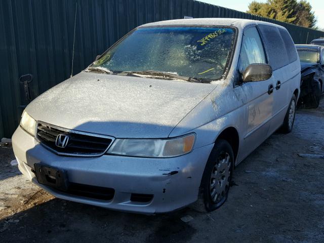 5FNRL18562B050054 - 2002 HONDA ODYSSEY LX SILVER photo 2