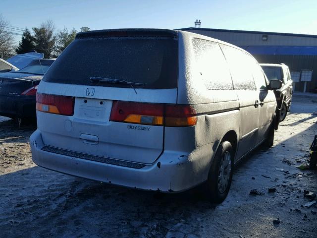 5FNRL18562B050054 - 2002 HONDA ODYSSEY LX SILVER photo 4