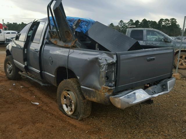 3D7KS28C16G111132 - 2006 DODGE RAM 2500 S GRAY photo 3