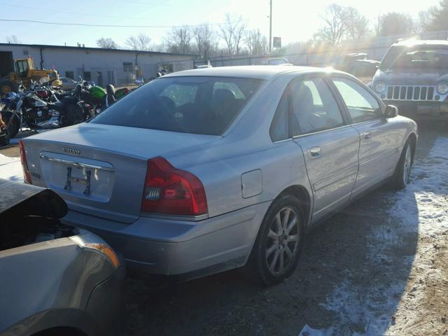 YV1TS592X51404623 - 2005 VOLVO S80 2.5T SILVER photo 4