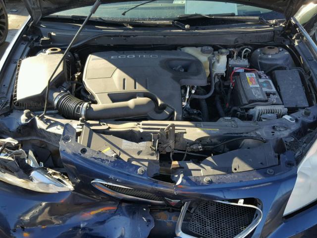 1G2ZG57B784249783 - 2008 PONTIAC G6 BASE BLUE photo 7