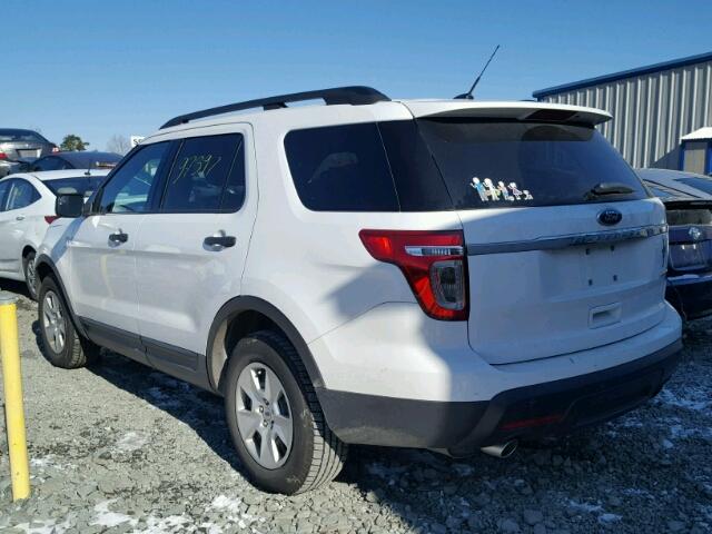 1FM5K7B82DGB03165 - 2013 FORD EXPLORER WHITE photo 3