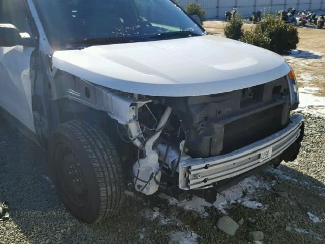 1FM5K7B82DGB03165 - 2013 FORD EXPLORER WHITE photo 9