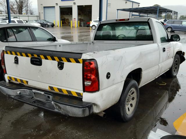 1GCEC14X07Z114287 - 2007 CHEVROLET SILVERADO WHITE photo 4