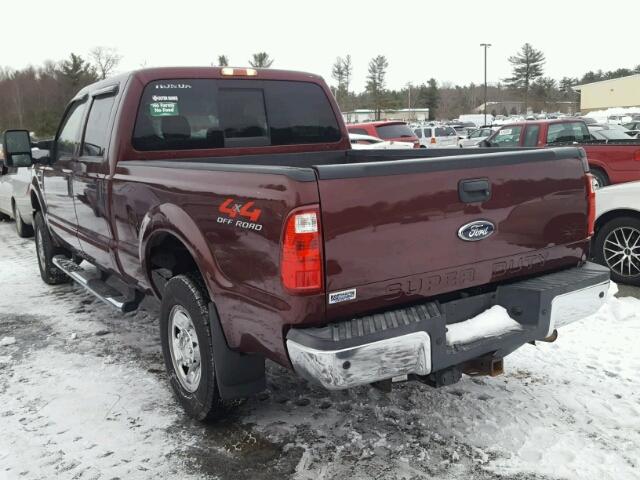 1FTSW21R69EB23110 - 2009 FORD F250 SUPER BURGUNDY photo 3