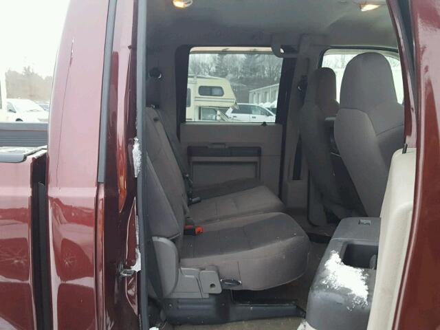 1FTSW21R69EB23110 - 2009 FORD F250 SUPER BURGUNDY photo 6